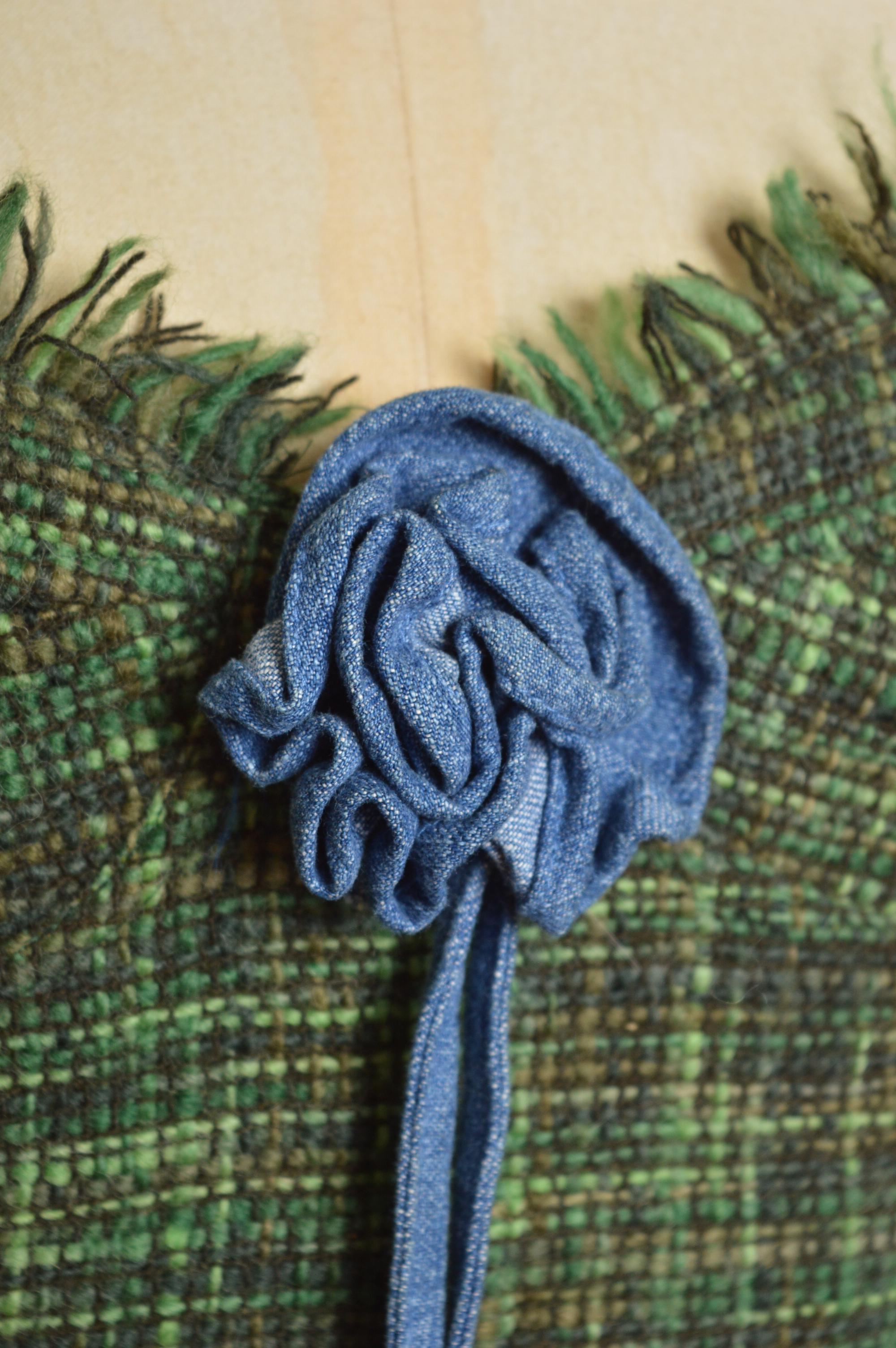 Dolce & Gabbana anni 2000: bustier a corsetto in pizzo e tweed verde con corpetto in denim In condizioni discrete in vendita a Sheffield, GB