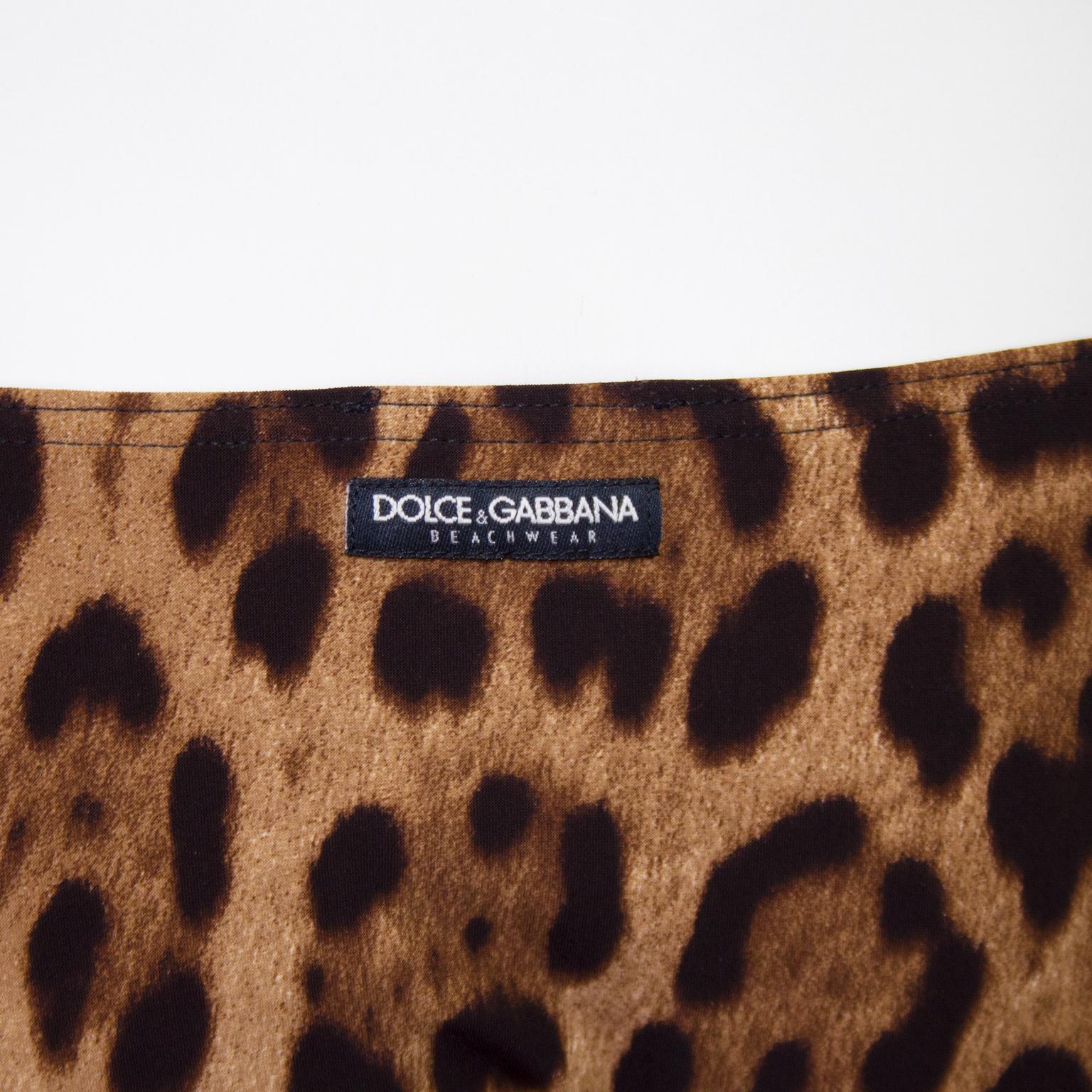Bikini léopard Dolce & Gabbana des années 2000 en vente 1