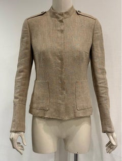 2000s Dolce & Gabbana linen military jacket