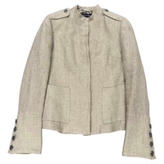 2000s Dolce & Gabbana linen military jacket