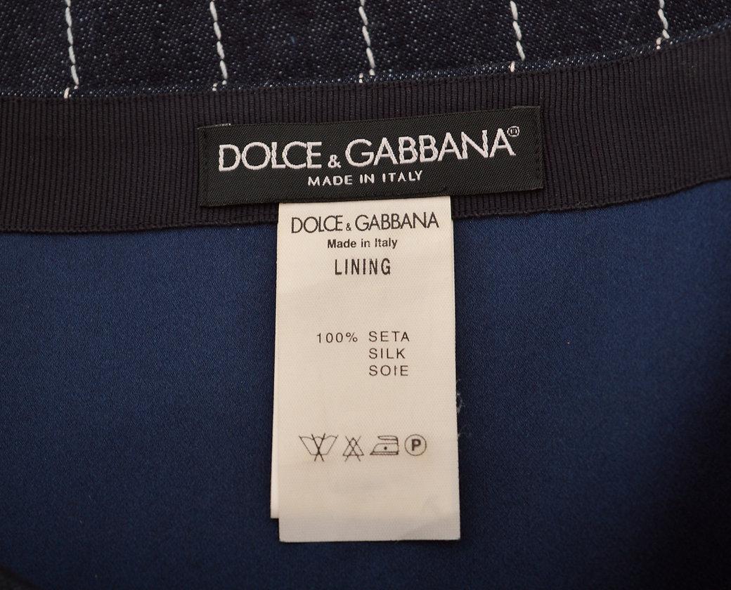 2000'S Dolce & Gabbana Runway  Y2K Lace Up Denim Corset & Skirt Matching Set 5