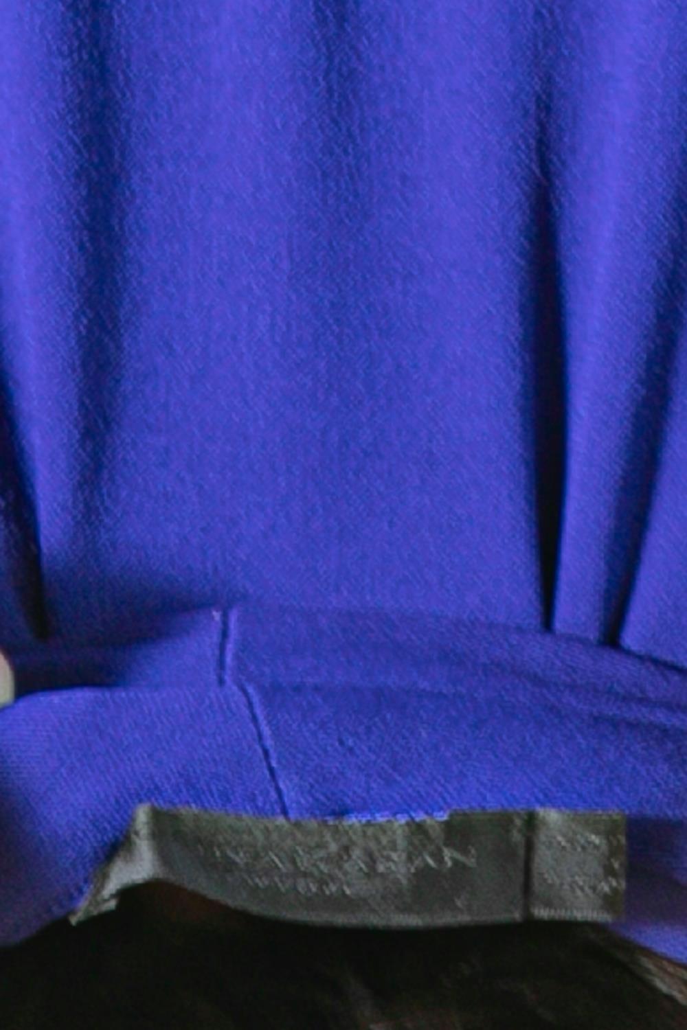 2000S DONNA KARAN Purple Viscose Tie Dress For Sale 6