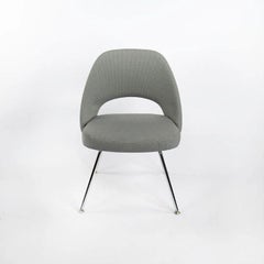 2000s Eero Saarinen for Knoll Executive Side Chair in Blue Fabric, Model 72