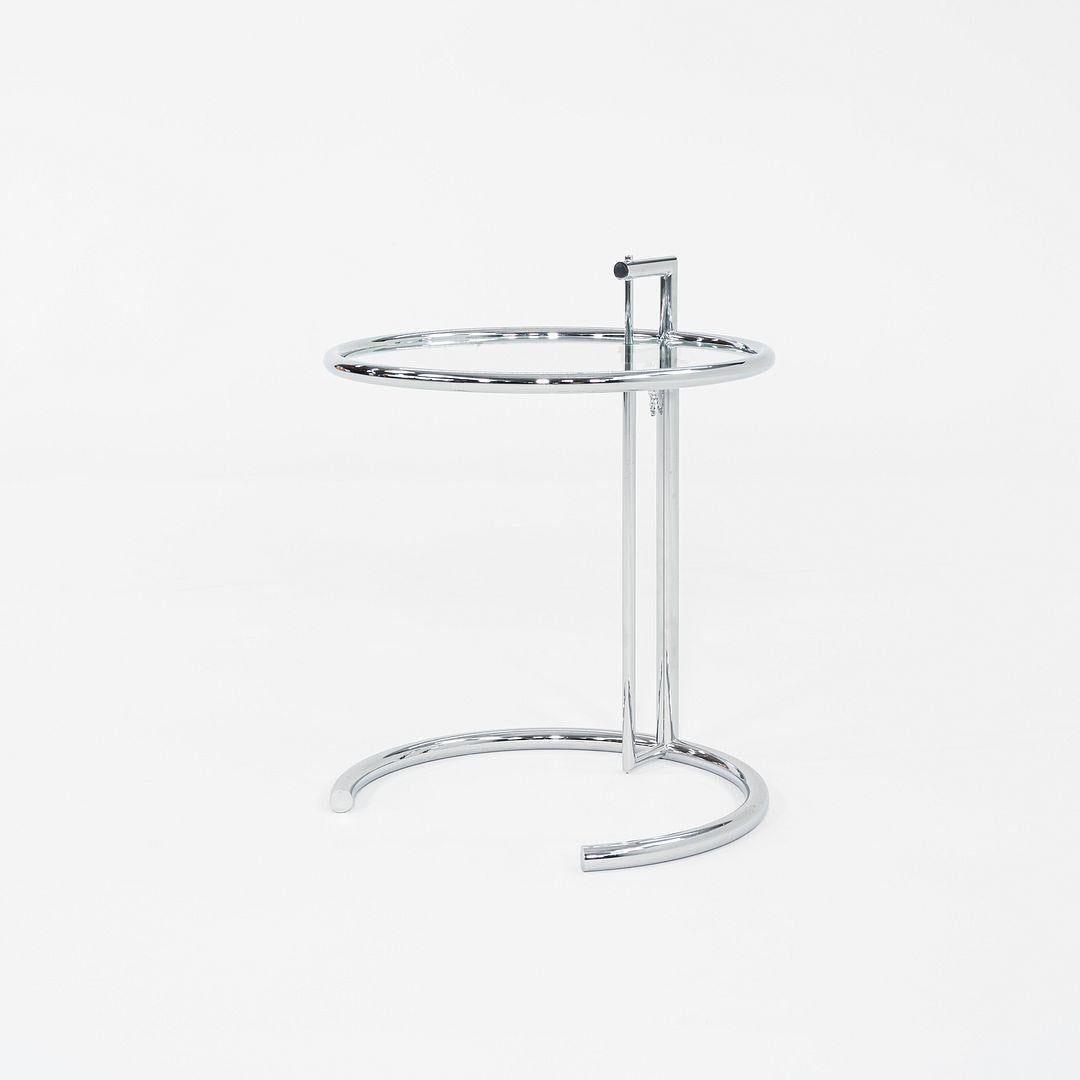 2000s Eileen Gray Adjustable Table E1027 in Glass Attributed to Classicon im Angebot 3