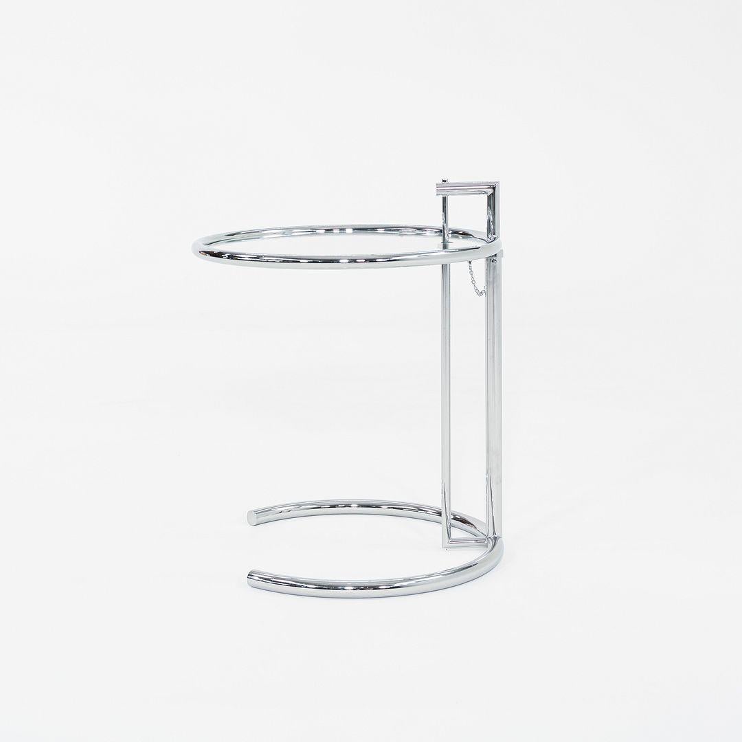 2000s Eileen Gray Adjustable Table E1027 in Glass Attributed to Classicon im Angebot 4
