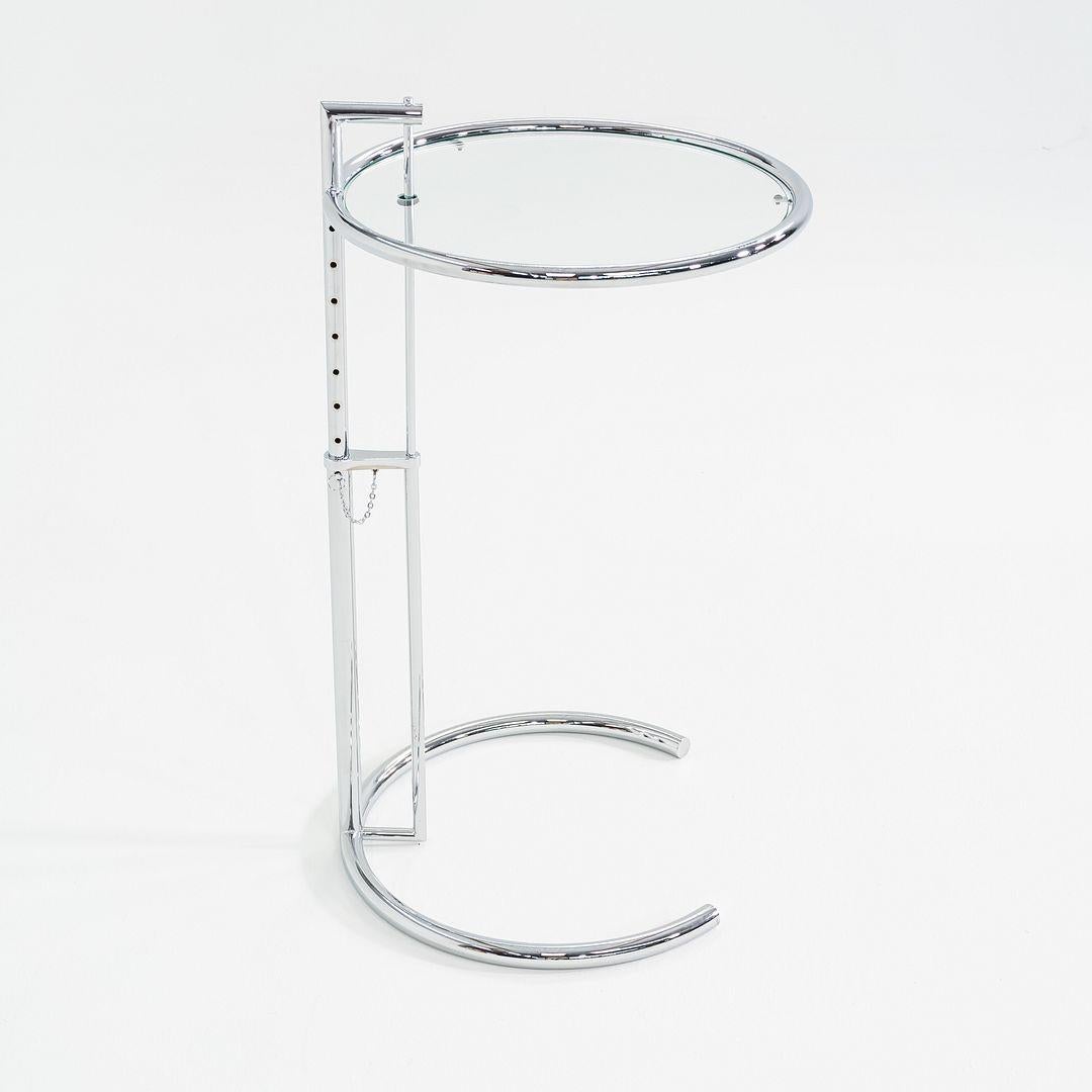 2000s Eileen Gray Adjustable Table E1027 in Glass Attributed to Classicon im Angebot 5