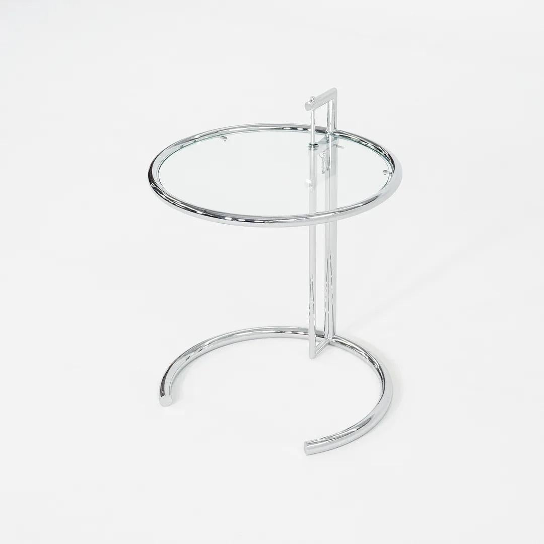 2000s Eileen Gray Adjustable Table E1027 in Glass Attributed to Classicon (Unbekannt) im Angebot