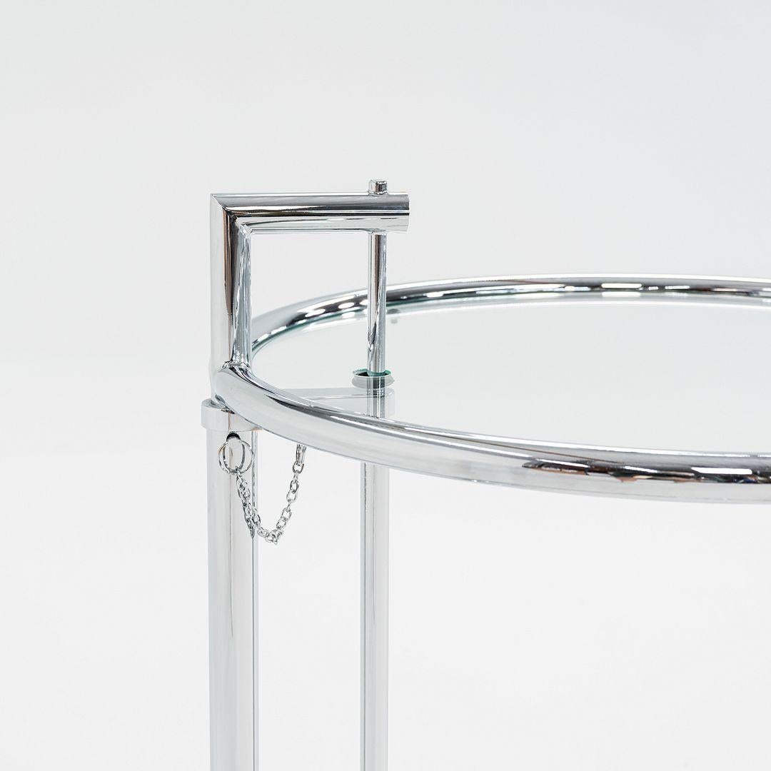 2000s Eileen Gray Adjustable Table E1027 in Glass Attributed to Classicon im Zustand „Gut“ im Angebot in Philadelphia, PA