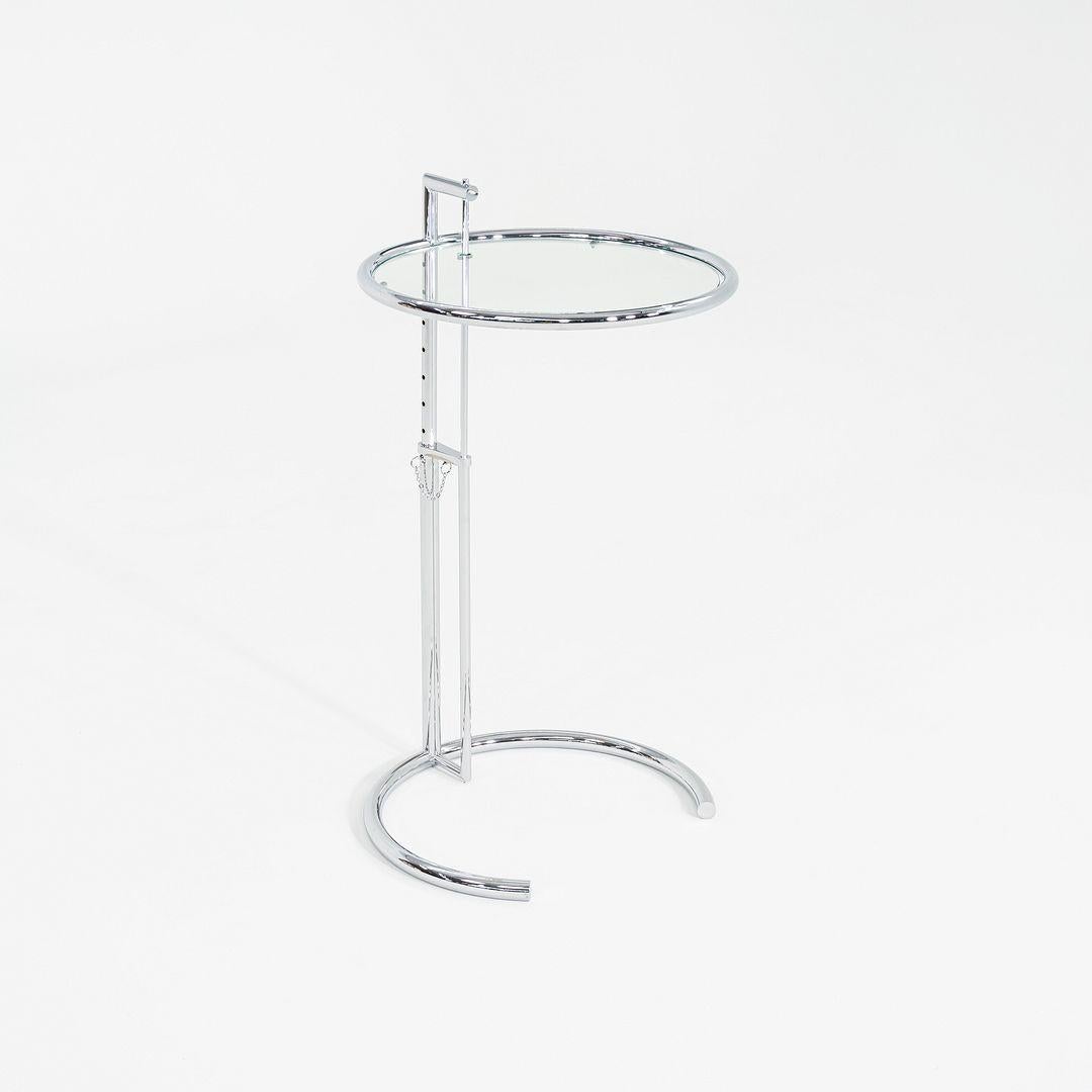 2000s Eileen Gray Adjustable Table E1027 in Glass Attributed to Classicon im Angebot 1