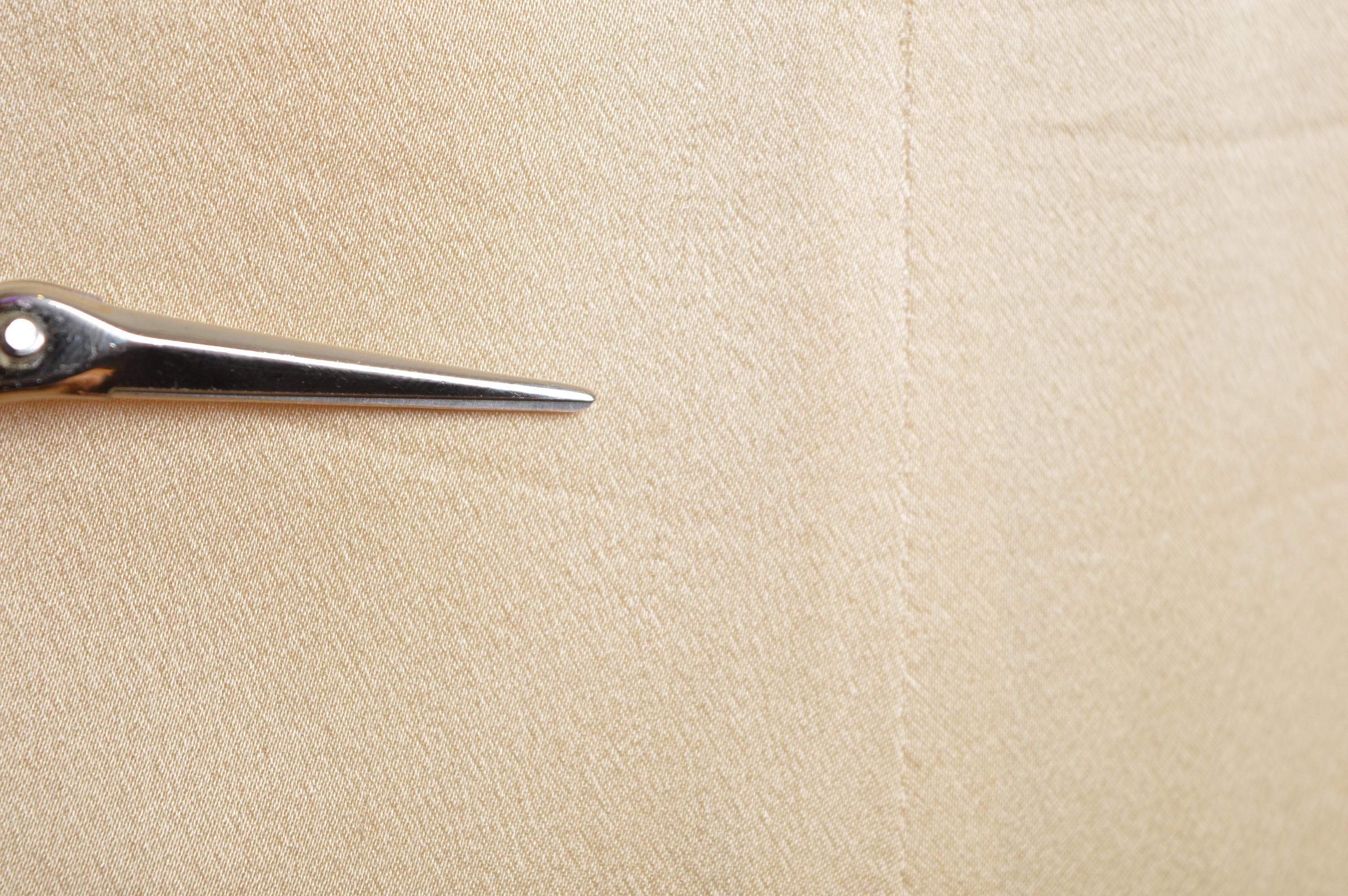 2000s Emanuel Ungaro Nude Long Cream Silk Satin Slip Dress & Matching Bolero Set For Sale 13