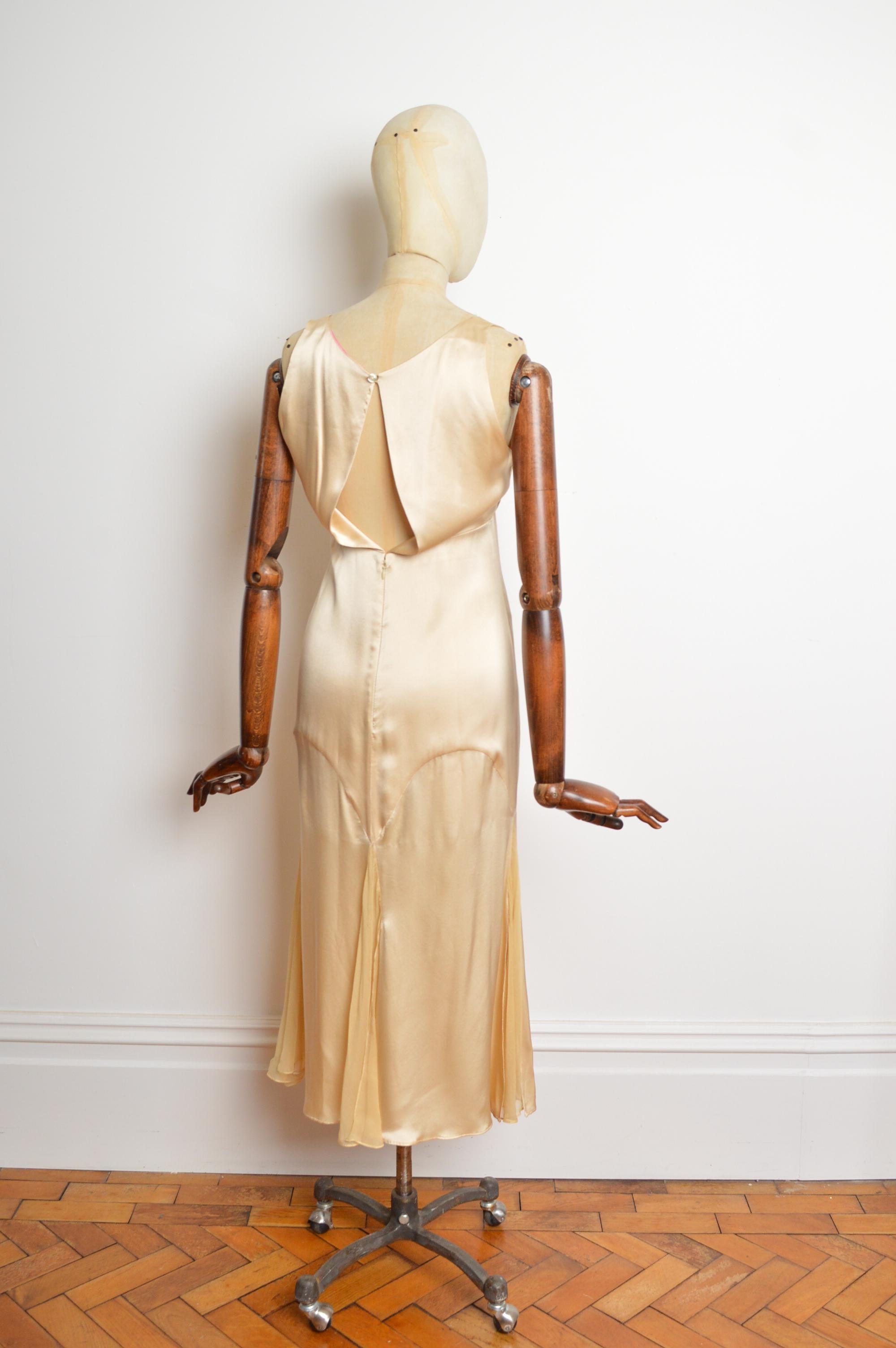 2000s Emanuel Ungaro Nude Long Cream Silk Satin Slip Dress & Matching Bolero Set For Sale 3