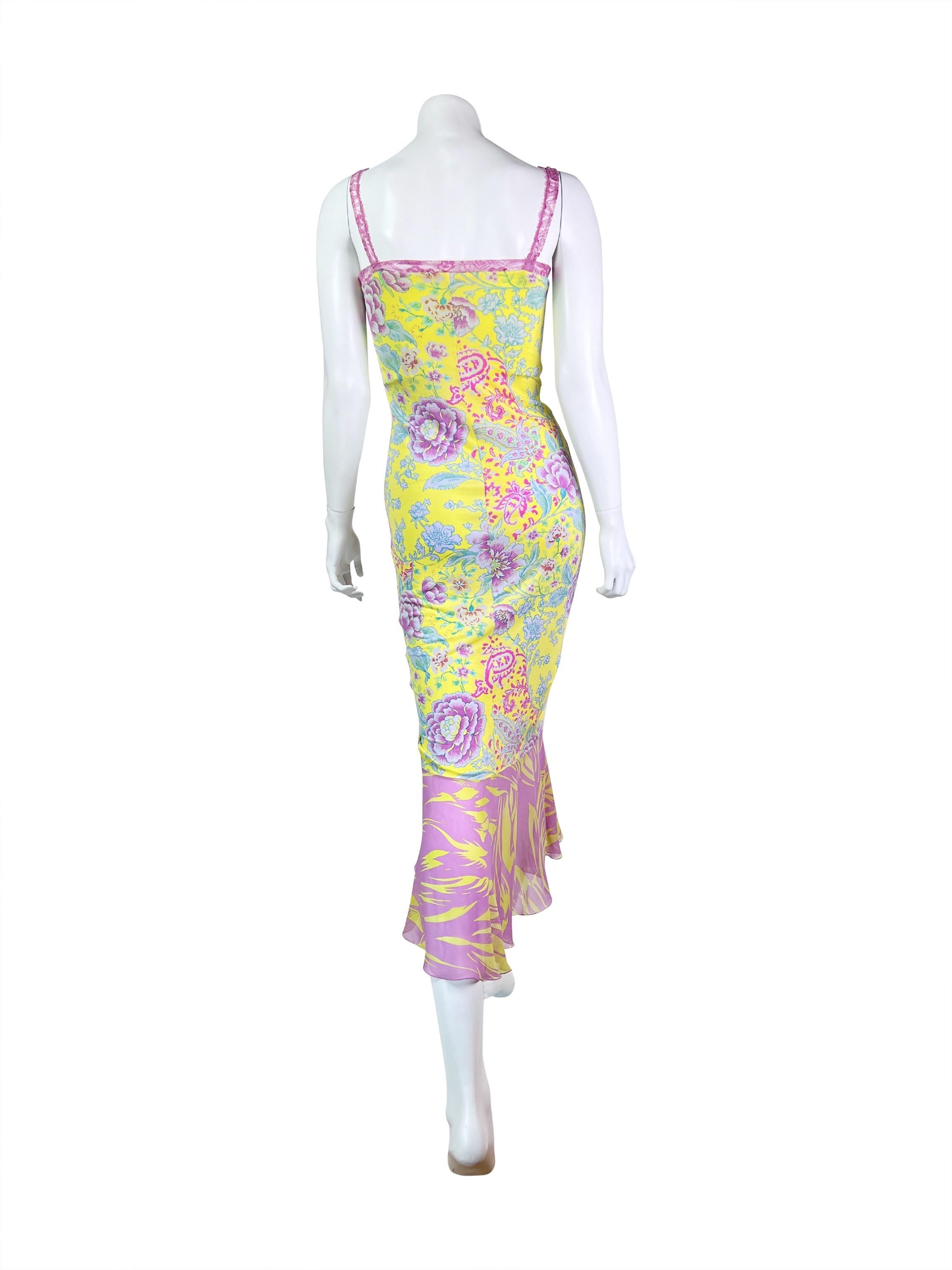 2000er Emanuel Ungaro Gerüschtes Kleid Damen