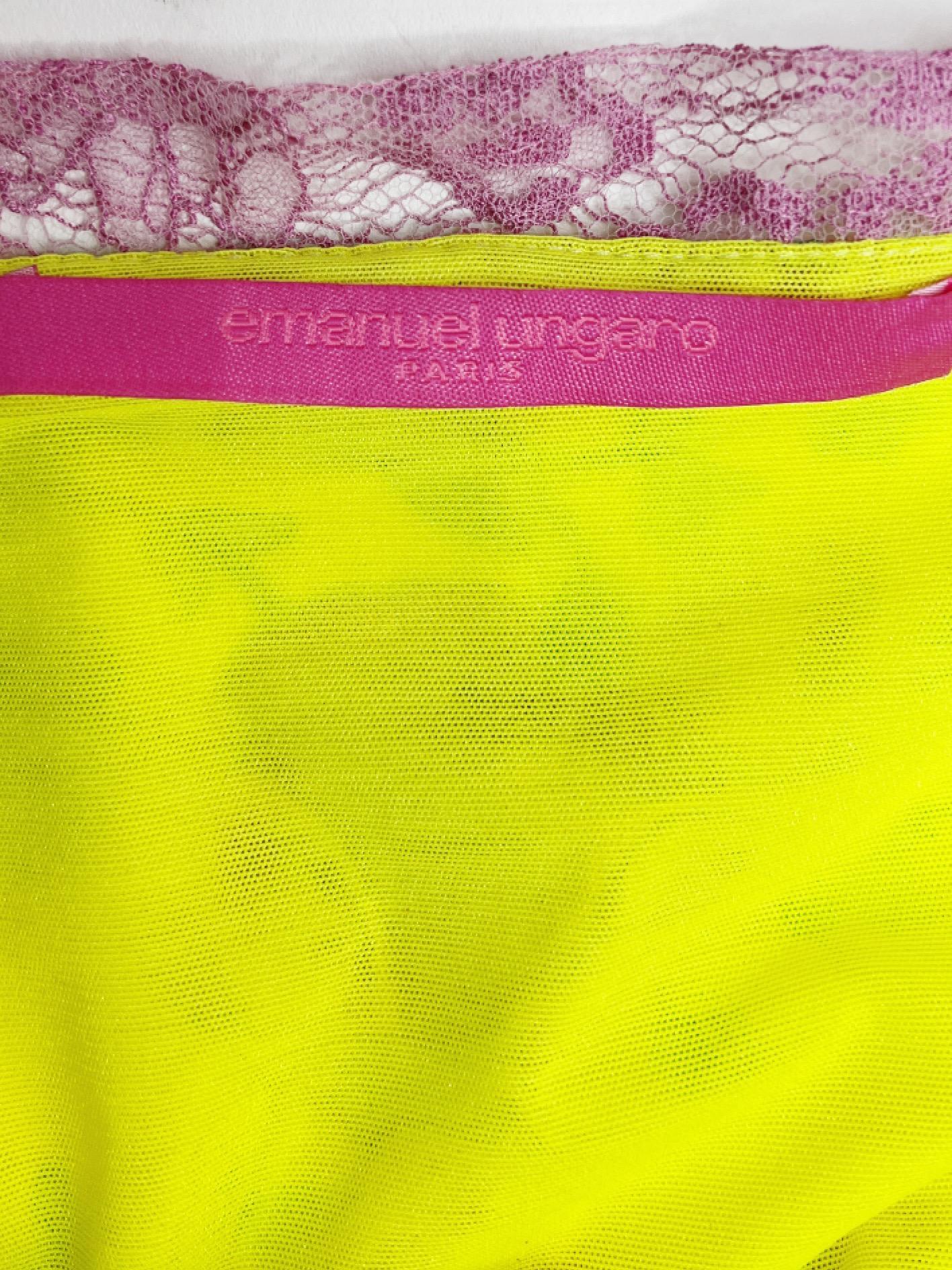 2000er Emanuel Ungaro Gerüschtes Kleid 1