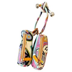 2000s Emilio Pucci Double Pouch Wristlet Handbag