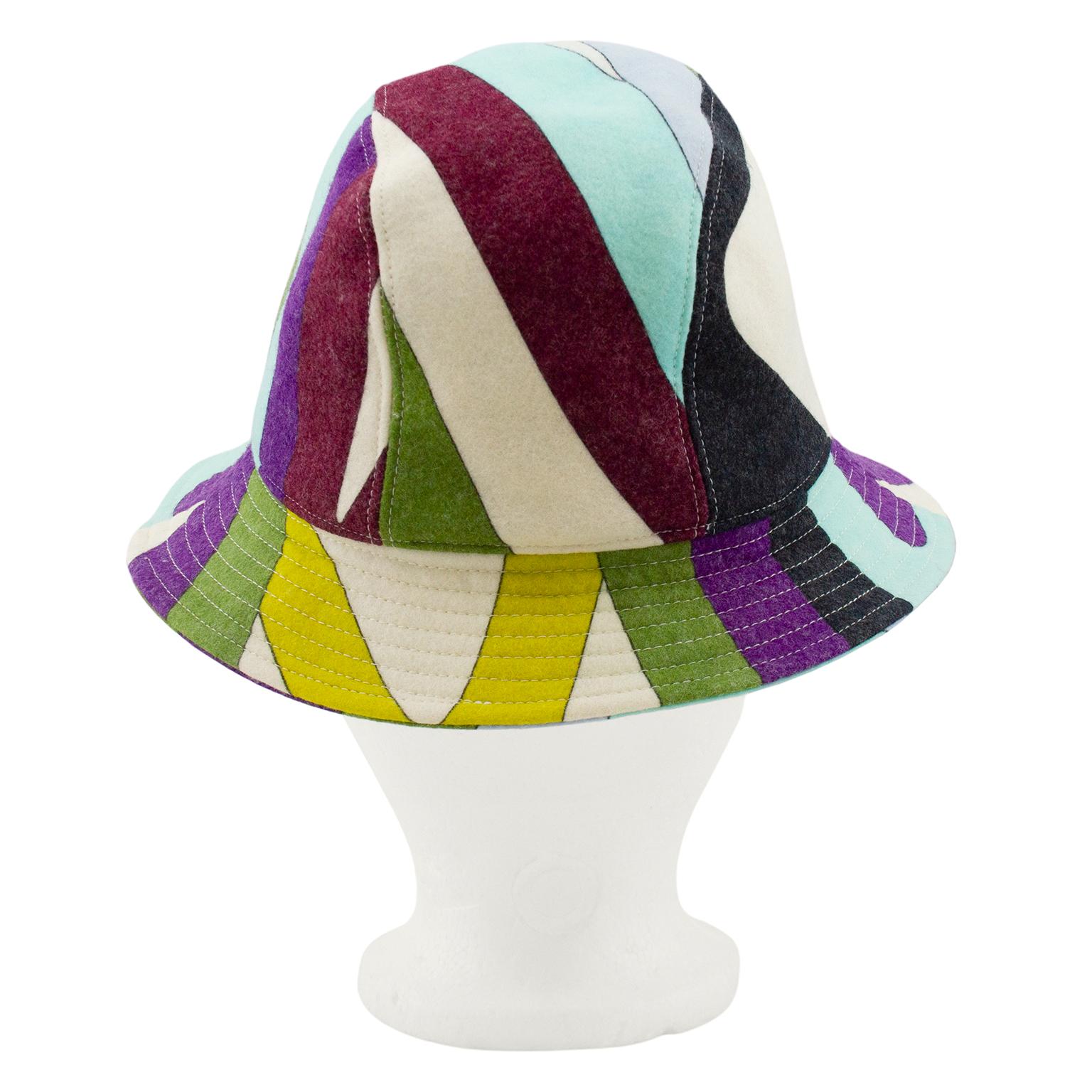 Green 2000's  Emilio Pucci Multicoloured Wool Bucket Hat