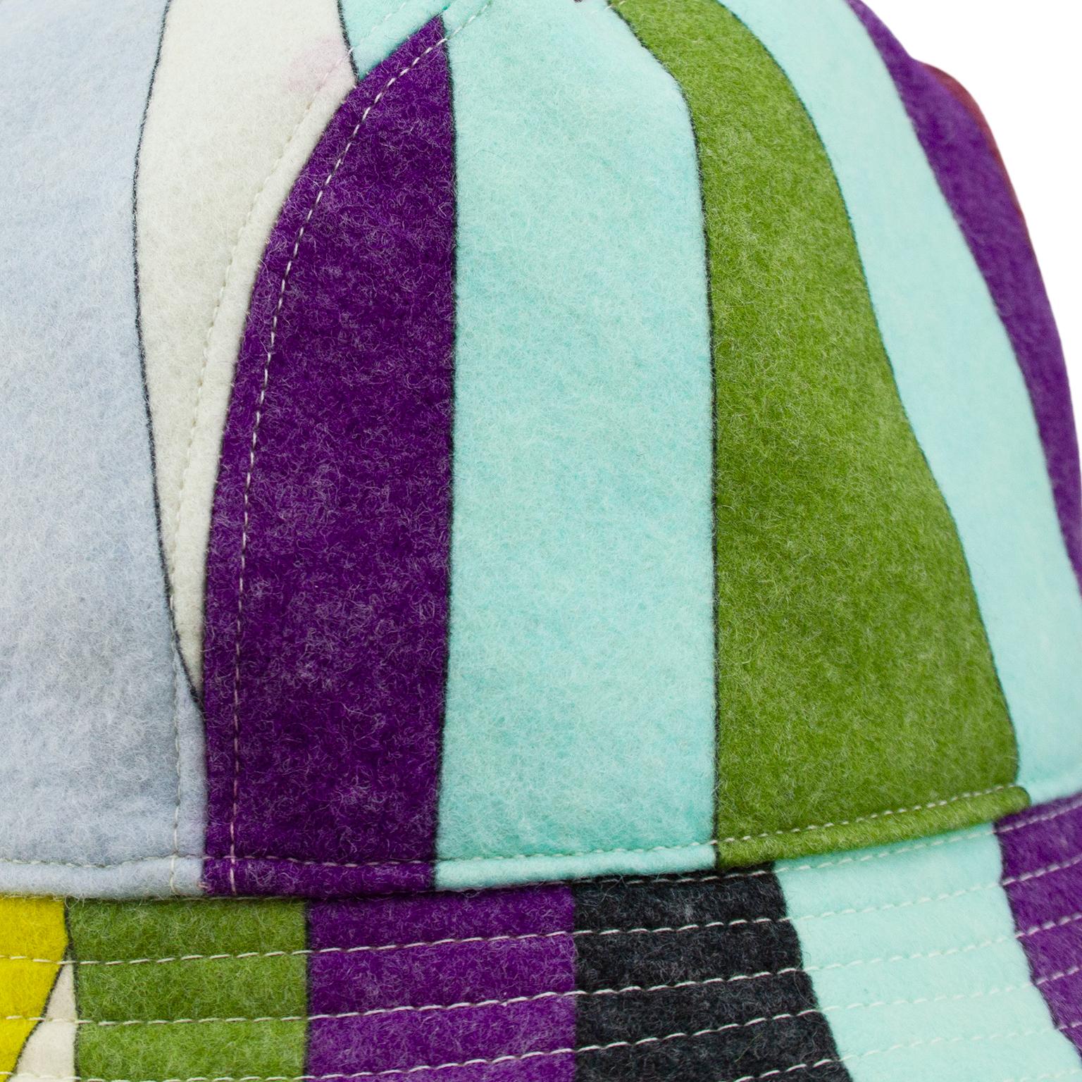 2000's  Emilio Pucci Multicoloured Wool Bucket Hat In Good Condition In Toronto, Ontario