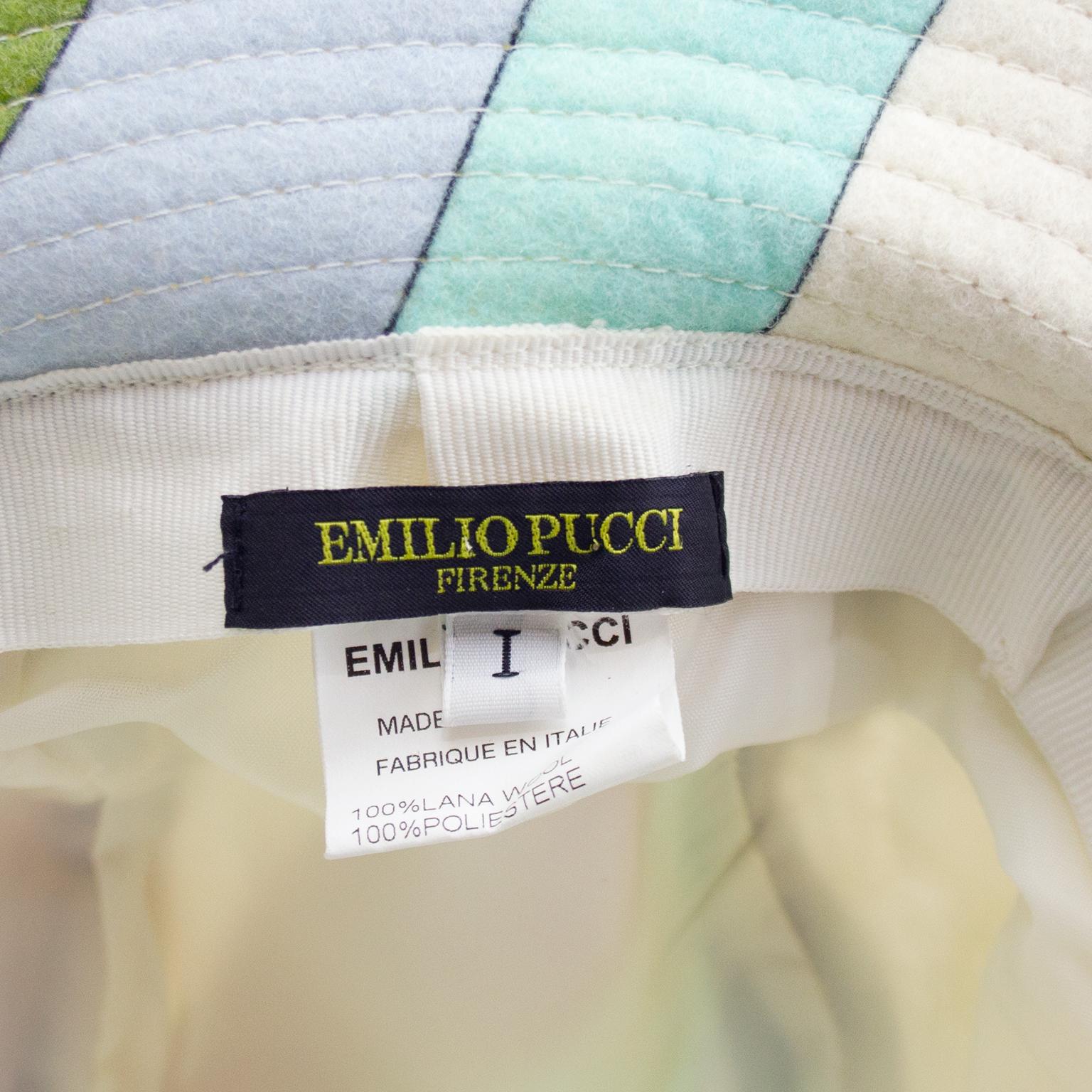 2000's  Emilio Pucci Multicoloured Wool Bucket Hat 1