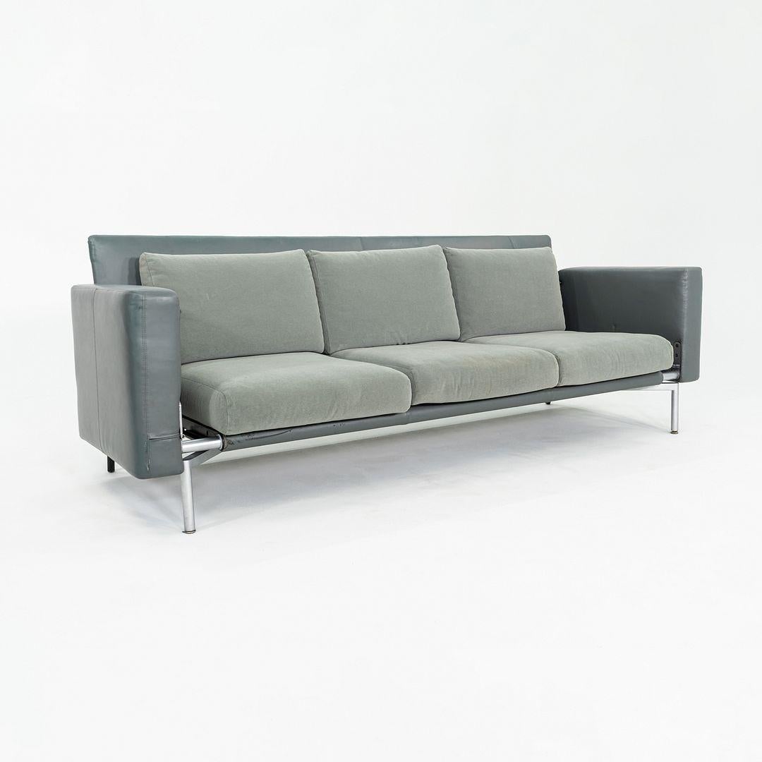 Modern 2000s EOOS for Walter Knoll/Coalesse Jason 390 3-Seater Sofa in Leather & Fabric For Sale