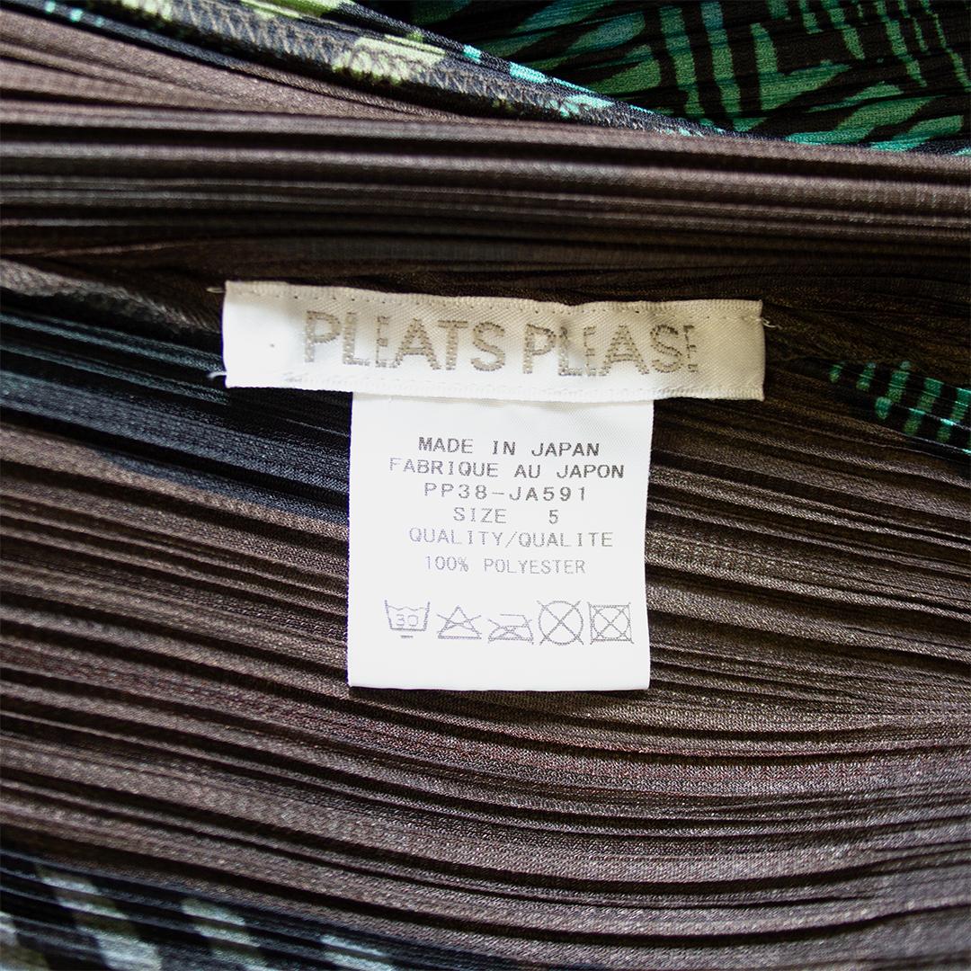 2000's Era Issey Miyake Forest Woods Pleats Please Long Cardigan/Coat For Sale 1