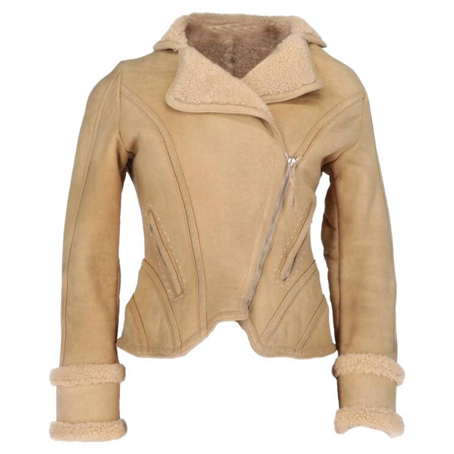 2000s Ermanno Daelli Italian Vintage sand-tone leather jacket For Sale at  1stDibs | 2000s leather jacket