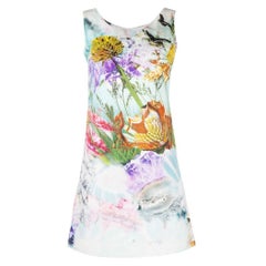 2000s Etoile sleeveless dress in cotton blend with multicolored floral print