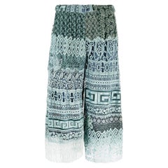 2000s Etoile Vintage octane cotton embroidered capri trousers