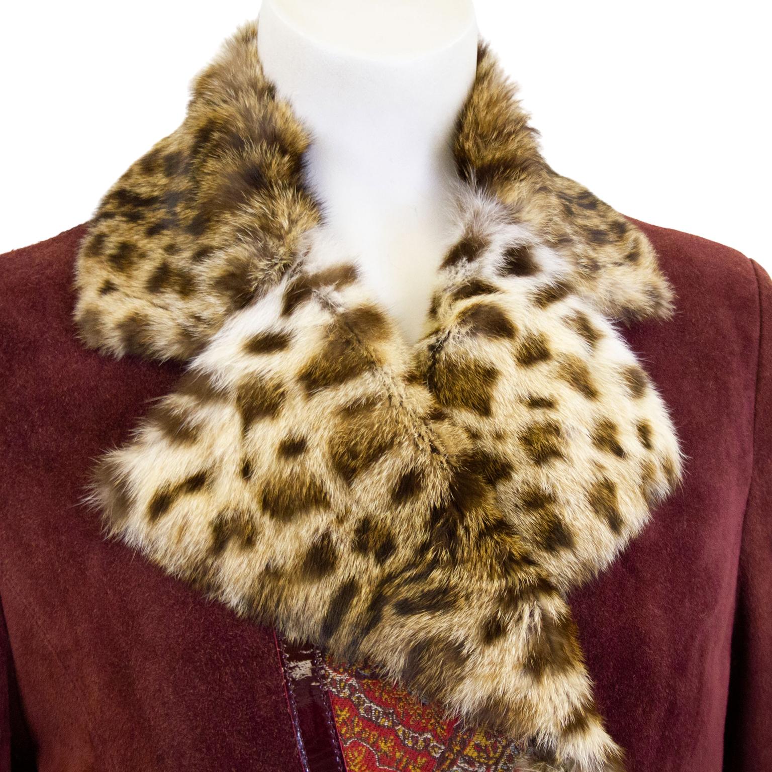 etro shearling coat