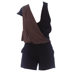 2000''S FENDI Crepe de soie noire  Romper