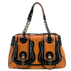 2000s  Fendi Brown Leather Handbag