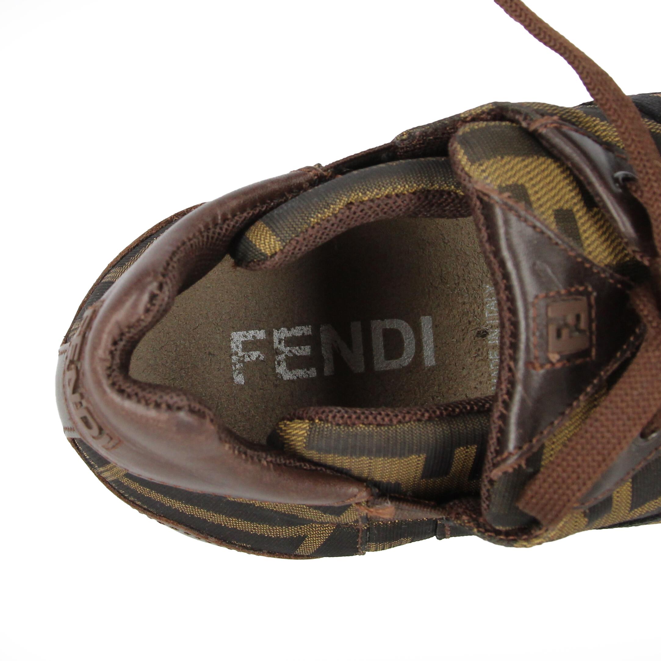 2000s Fendi Monogram Lace-Up Shoes 6