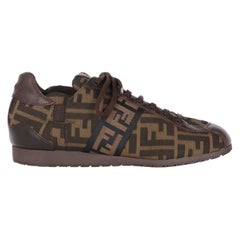 2000s Fendi Monogram Lace-Up Sneakers Shoes