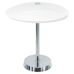 2000s Fontana Arte of Italy Bis - Tris Table Lamp in Chrome and Glass