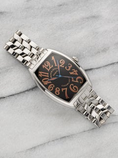 2000s Franck Muller Casablanca 2852 Stainless Steel Black Dial Automatic 31 mm