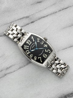 2000s Franck Muller Casablanca 2852 Stainless Steel Black Dial Auto 25 mm