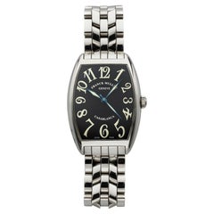 2000s Franck Muller Casablanca 2852 Stainless Steel Black Dial Auto 25 mm