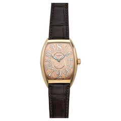 2000s Franck Muller Crazy Hours 7851 CH 18K Yellow Gold Salmon Dial Auto 36mm