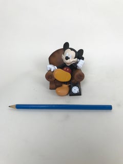2000s French Walt Disney Mickey Mouse on Club Chair by Demons & Merveilles