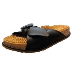 2000S Gabriela Hearst - Scarpe da scivolo con fiocco nero