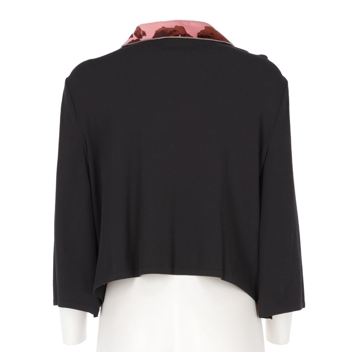 Black 2000s Gaetano Navarra Pony-Skin Blazer