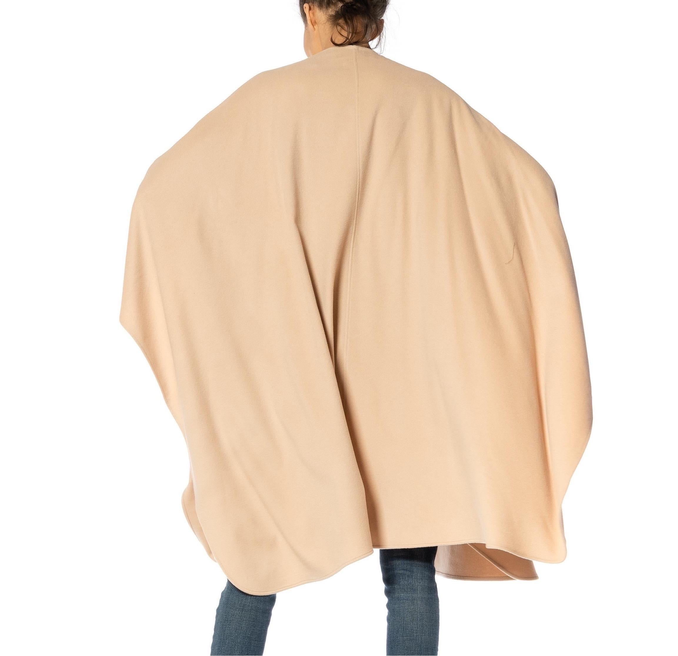 2000S GENNY Beige Cashmere Shawl For Sale 8