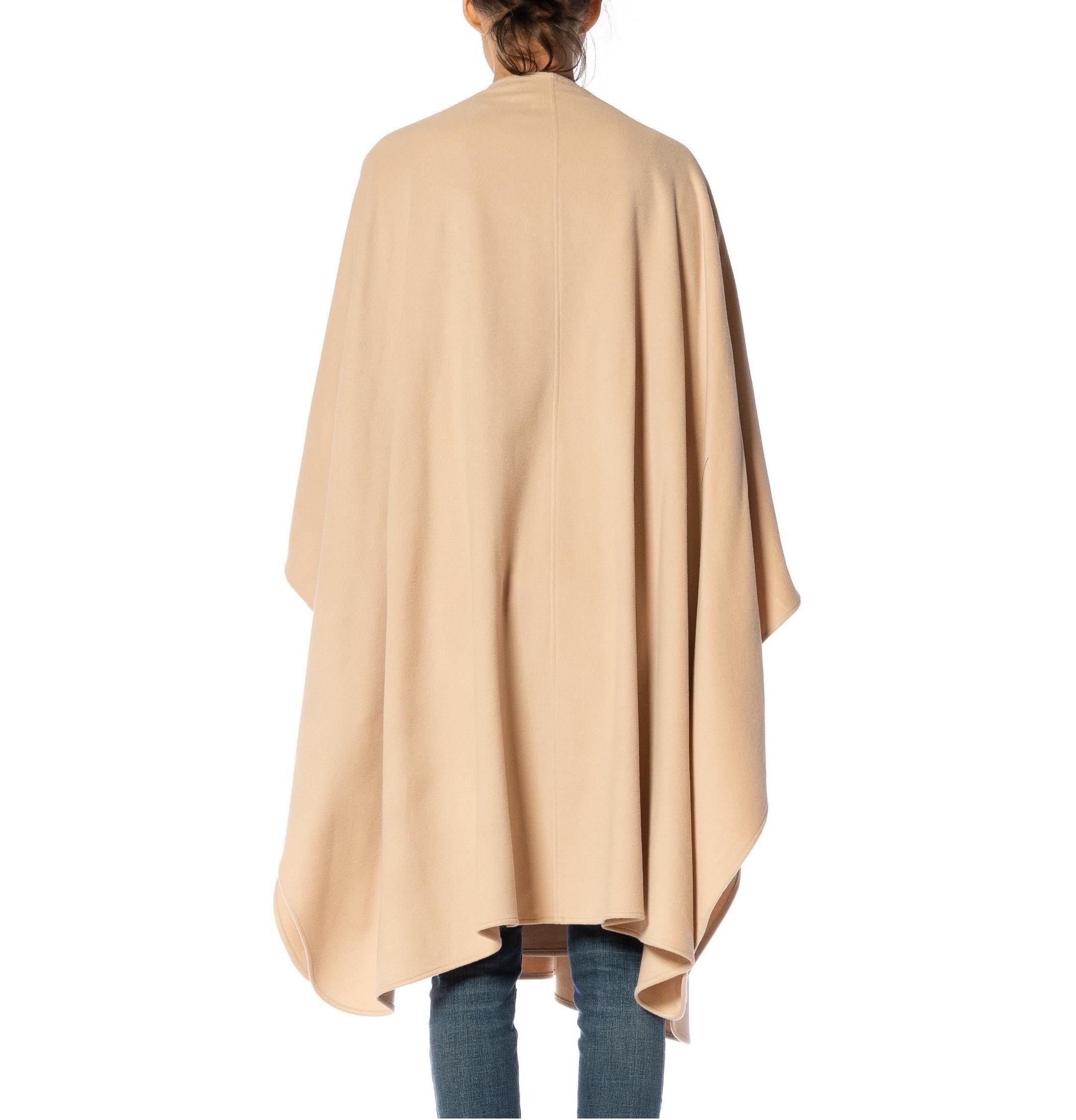 2000S GENNY Beige Cashmere Shawl For Sale 4