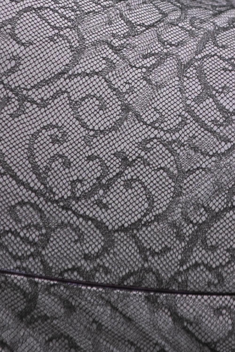 2000S GEOFFREY BEENE Pink & Black Silk Lace Cocktail Dress For Sale 4