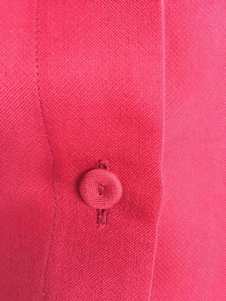 2000s Gianfranco Ferrè Silk Organza Red Cherry Blouse Made in Italy 3