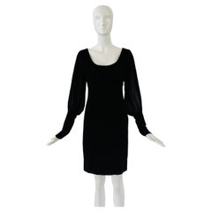 2000s Gianfranco Ferré Black Long Sleeve Dress 