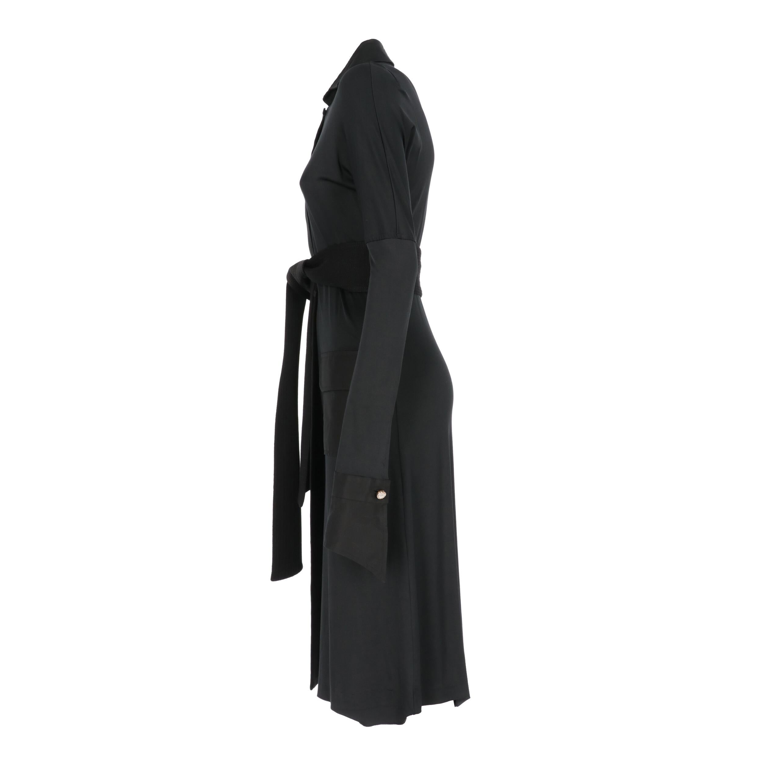2000s Gianfranco Ferré Black Overcoat In Excellent Condition In Lugo (RA), IT