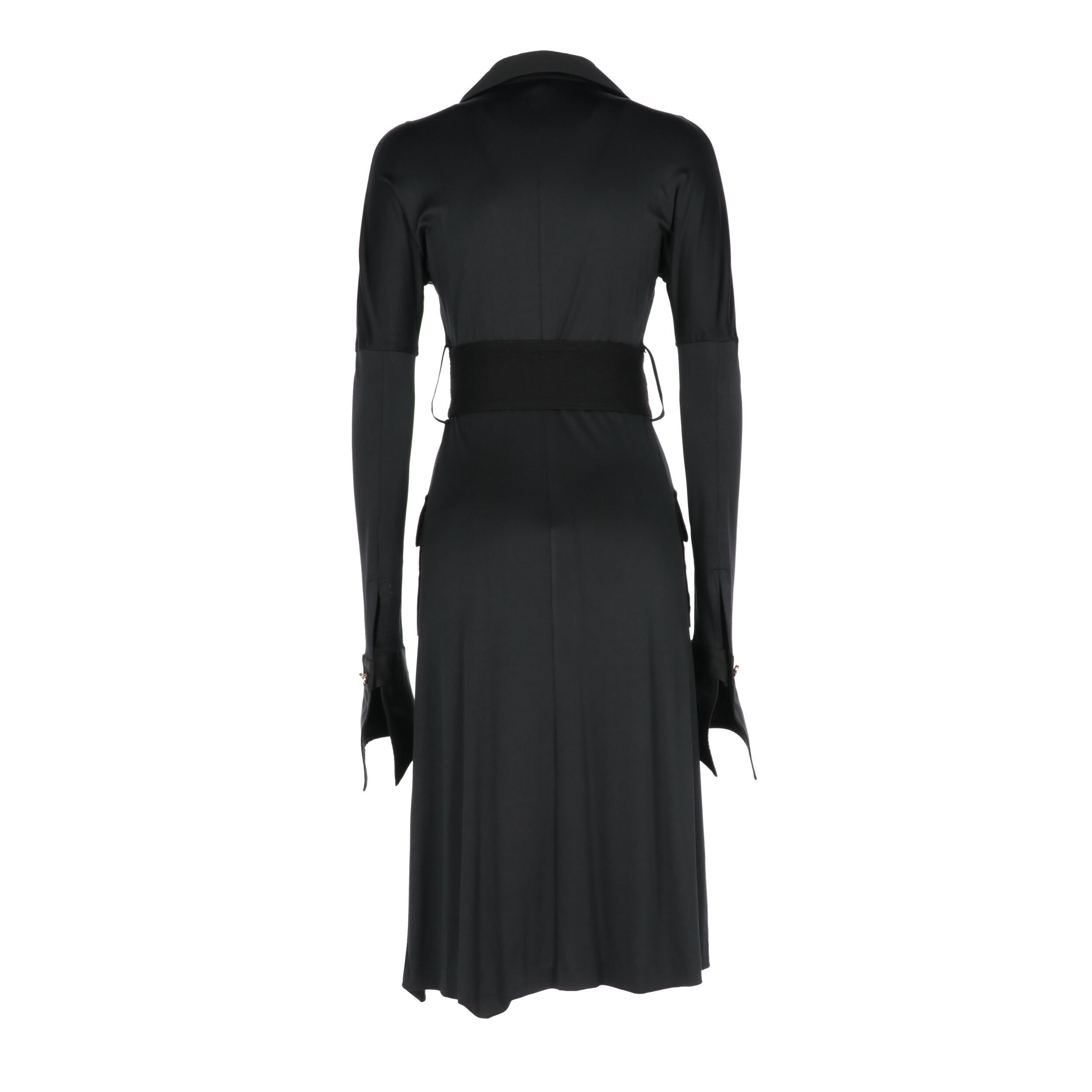 Women's 2000s Gianfranco Ferré Black Overcoat
