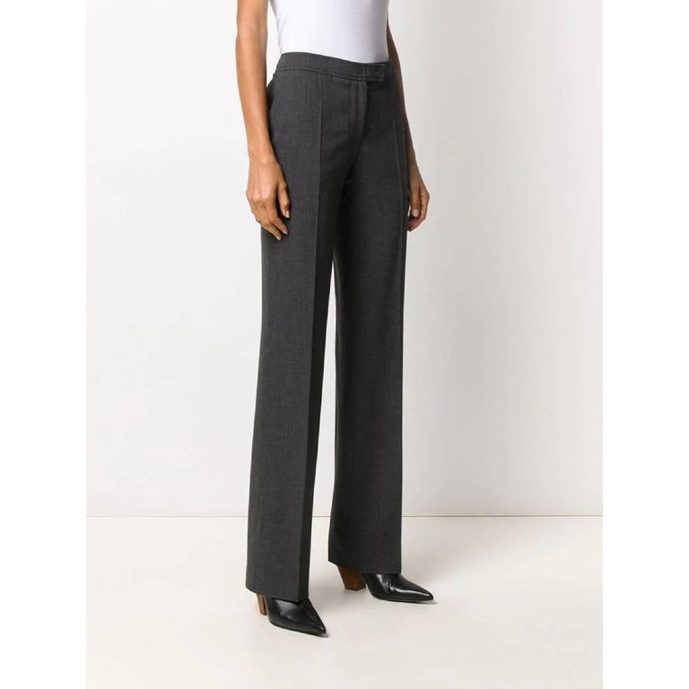2000s Gianfranco Ferré dark grey trousers For Sale at 1stDibs
