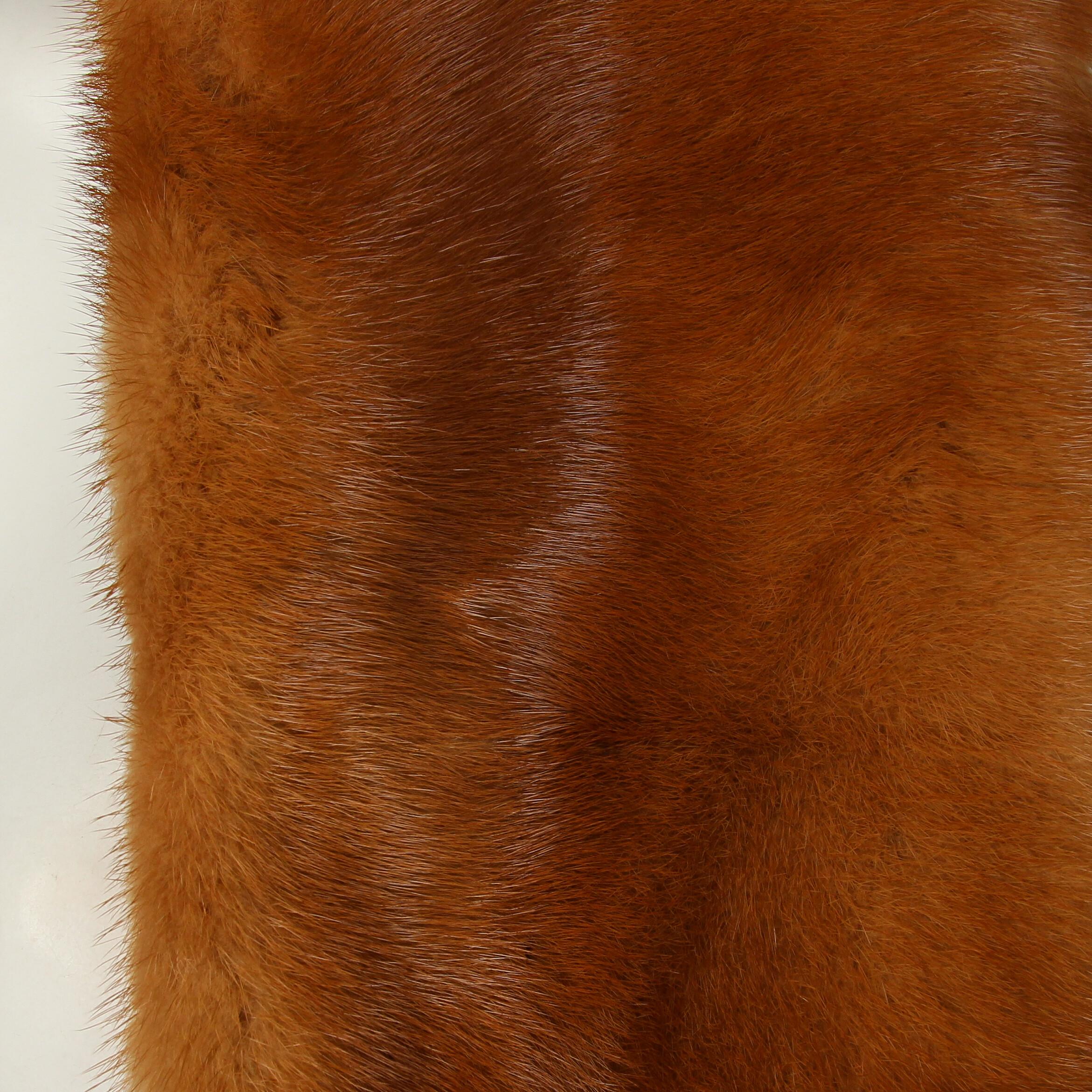 Brown 2000s Gianfranco Ferré Fox Fur Scarf For Sale