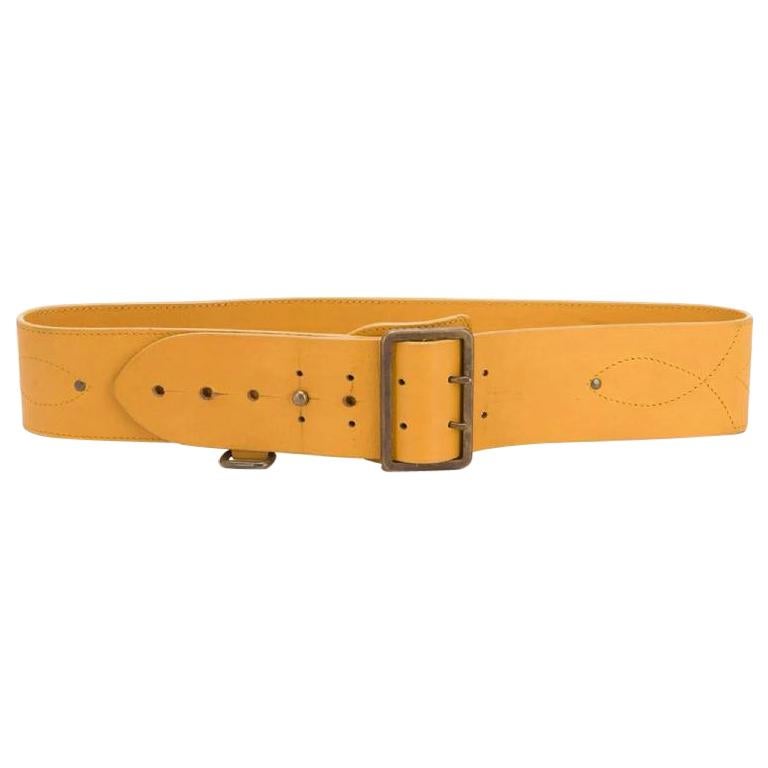 2000s Gianfranco Ferré Leather Belt For Sale