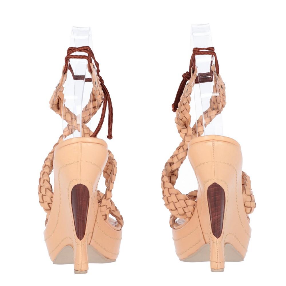 Women's 2000s Gianfranco Ferré Leather Sandals